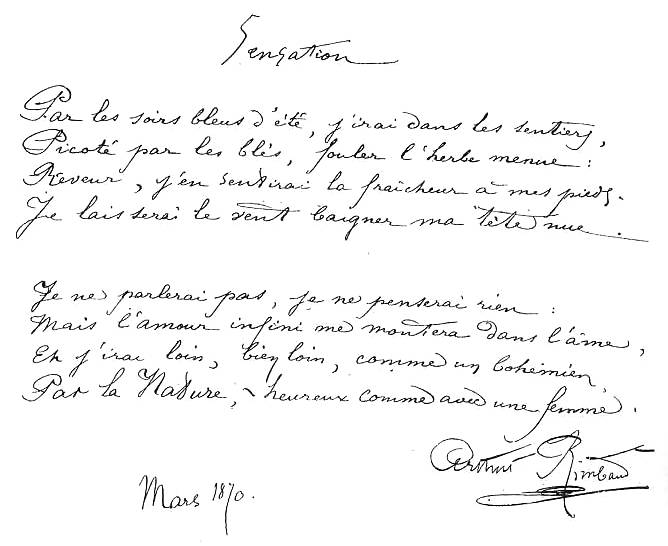 Sensation d'Arthur Rimbaud : Analyse Linéaire (Bac 2024)